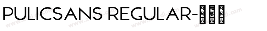 PulicSans Regular字体转换